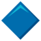 Large Blue Diamond emoji on Emojione